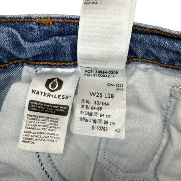 Levi's Wedgie Straight Vintage Inspired Jean In Night Sight Size 25 x 28 - Picture 5 of 8